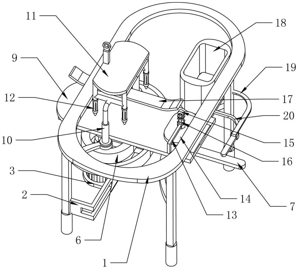 A device for opening holes in a grid cover plate