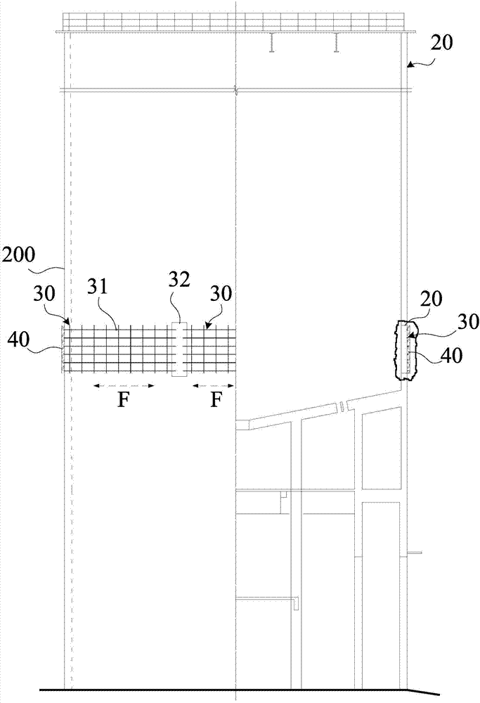 Outer wall reinforcing method of concrete silo