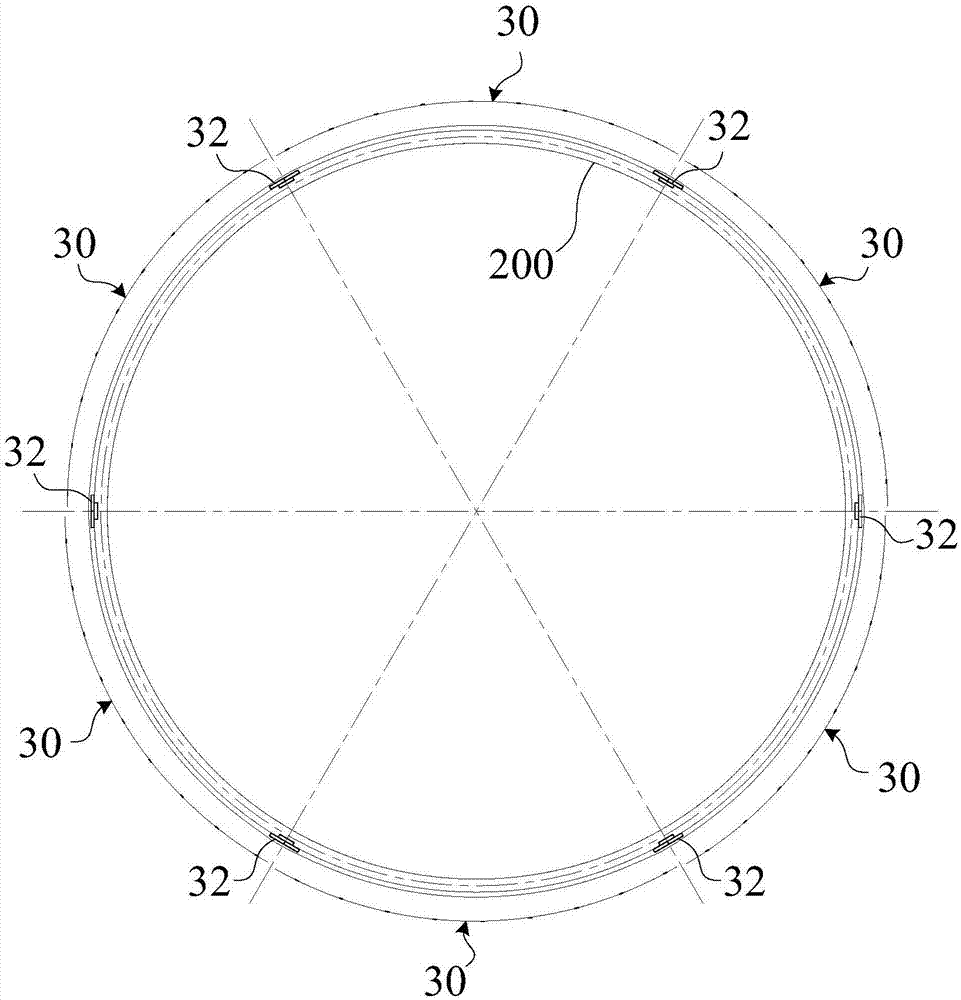 Outer wall reinforcing method of concrete silo