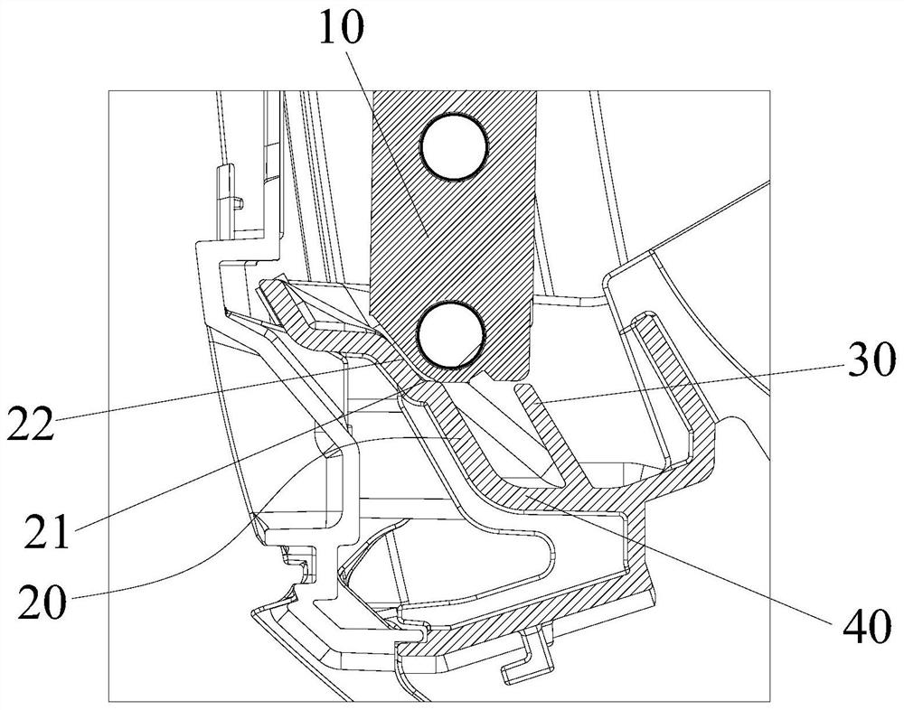 Bottom shell structure and air conditioner