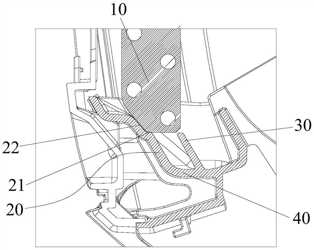 Bottom shell structure and air conditioner