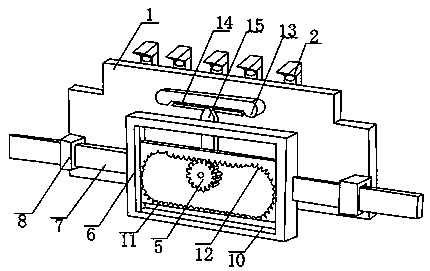 Automatic clamping and mounting mechanism of mattress surrounding edge rim