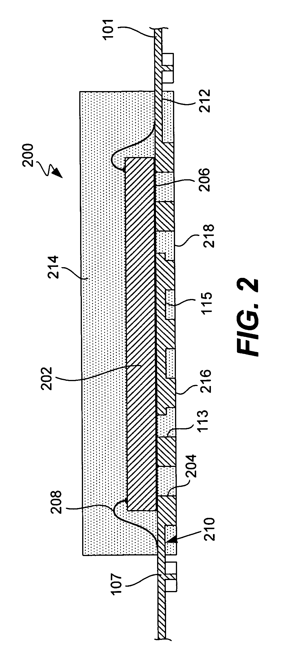 Wire bonding on thinned portions of a lead-frame configured for use in a micro-array integrated circuit package