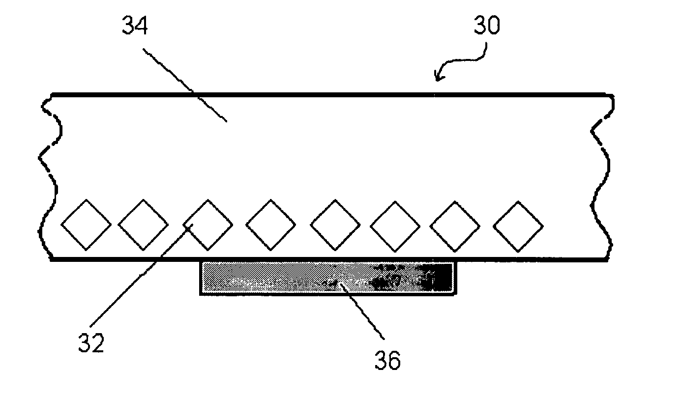 Heat spreader having single layer of diamond particles and associated methods