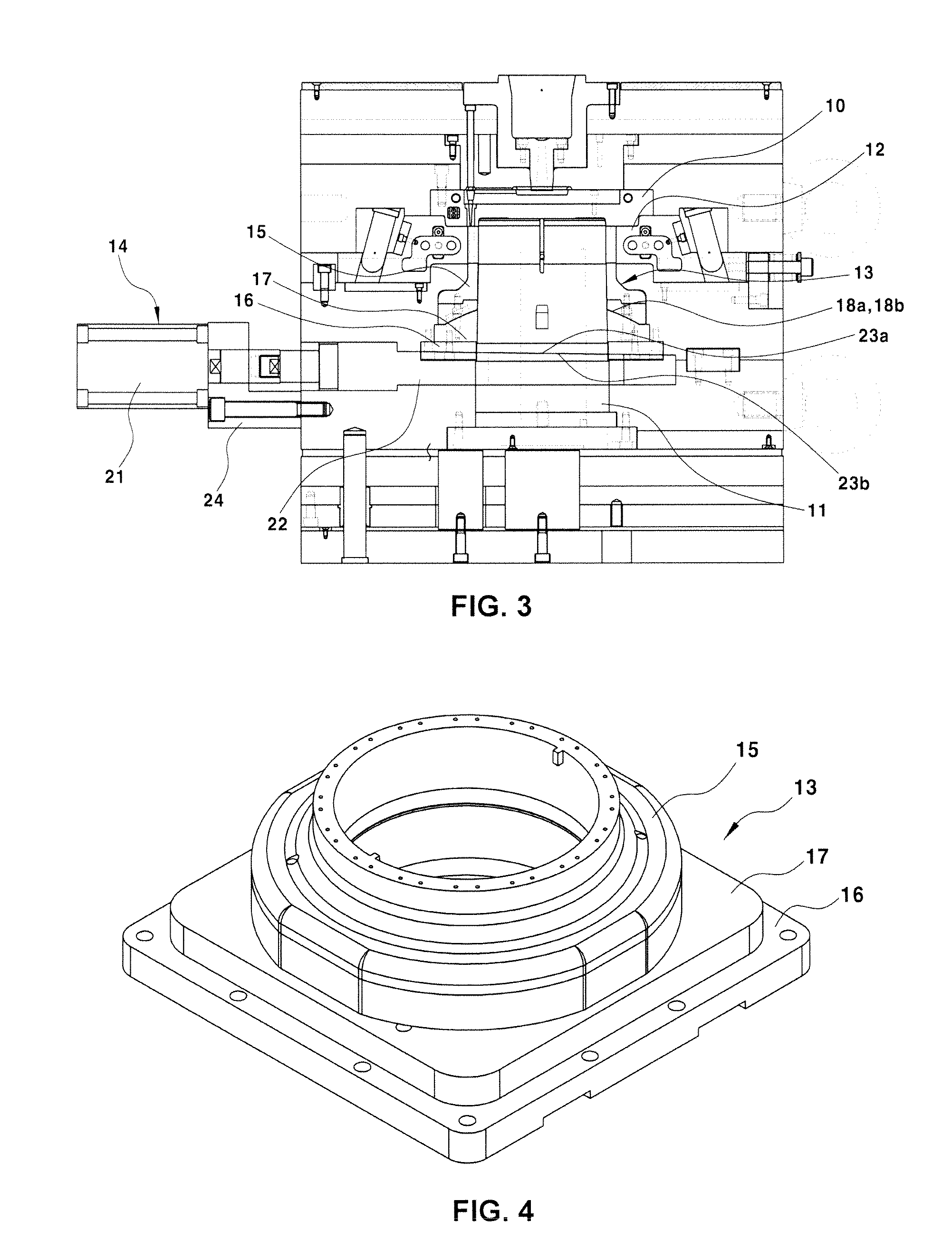 Molding apparatus for rotor of motor