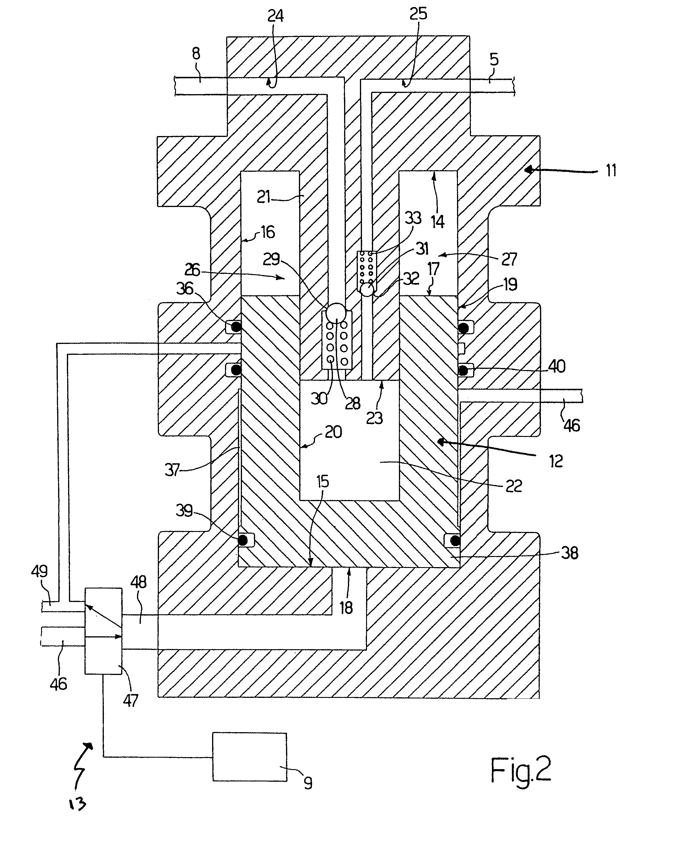 Internal combustion engine hydraulic fuel pump