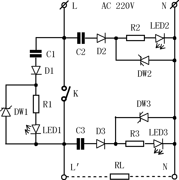Air-switch working-state displaying device