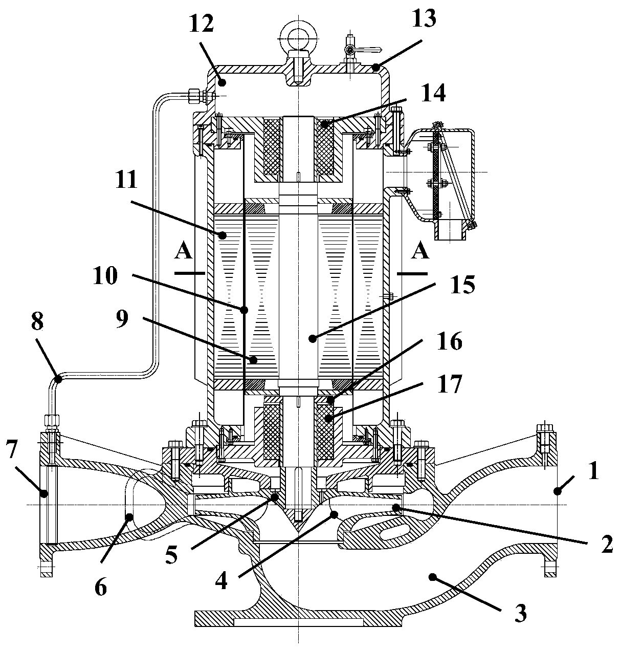 Energy efficiency evaluation method of canned motor pump for heating