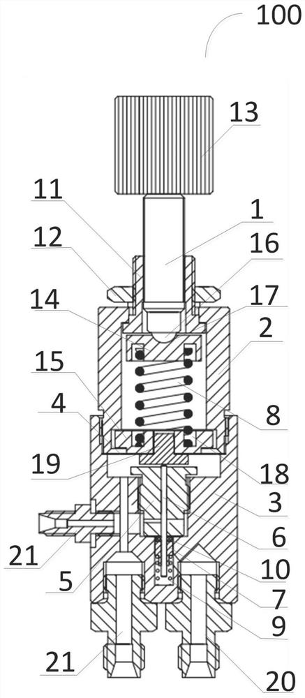 Precise pressure regulating valve