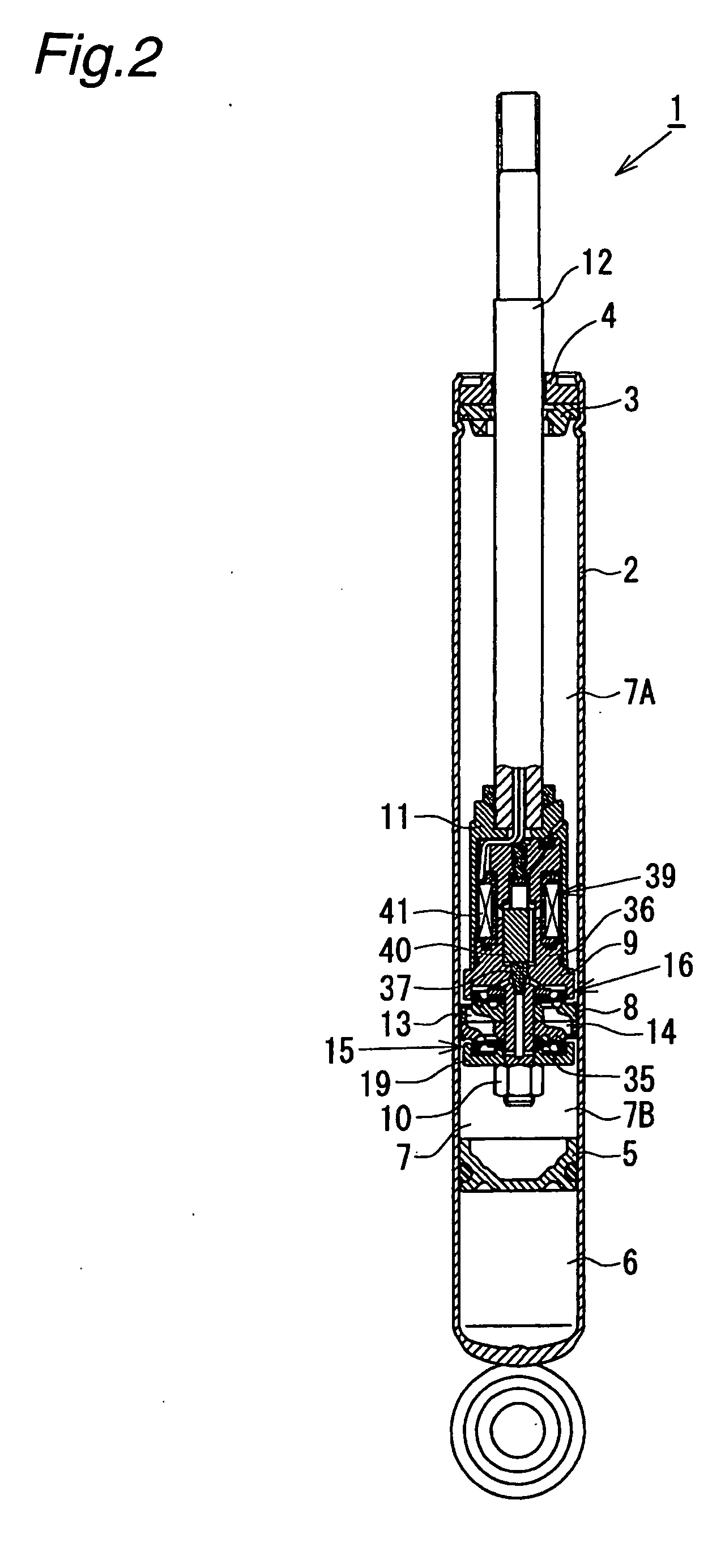 Controllable damping force hydraulic shock absorber
