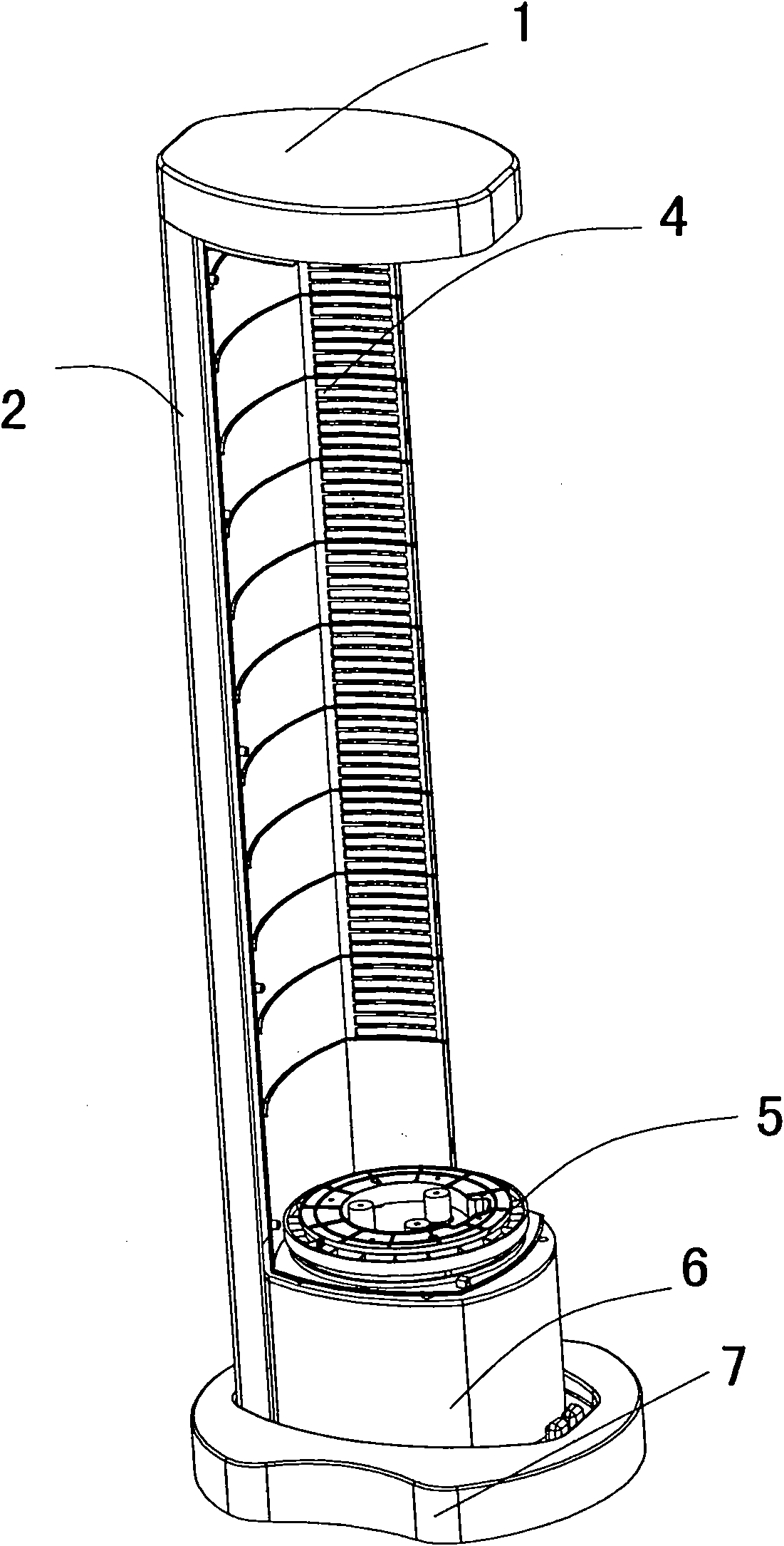Indoor unit of vertical type air conditioner
