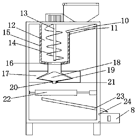 Household whole-grain grinding device