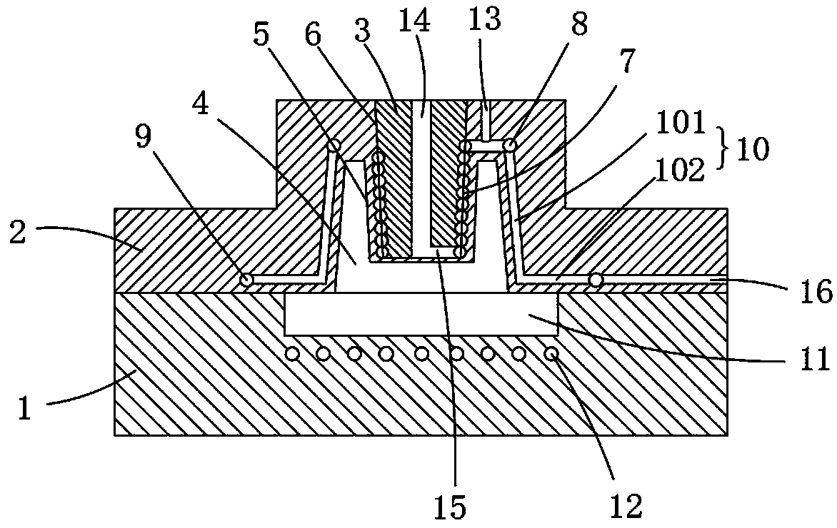 Die capable of shortening working time and working method of die