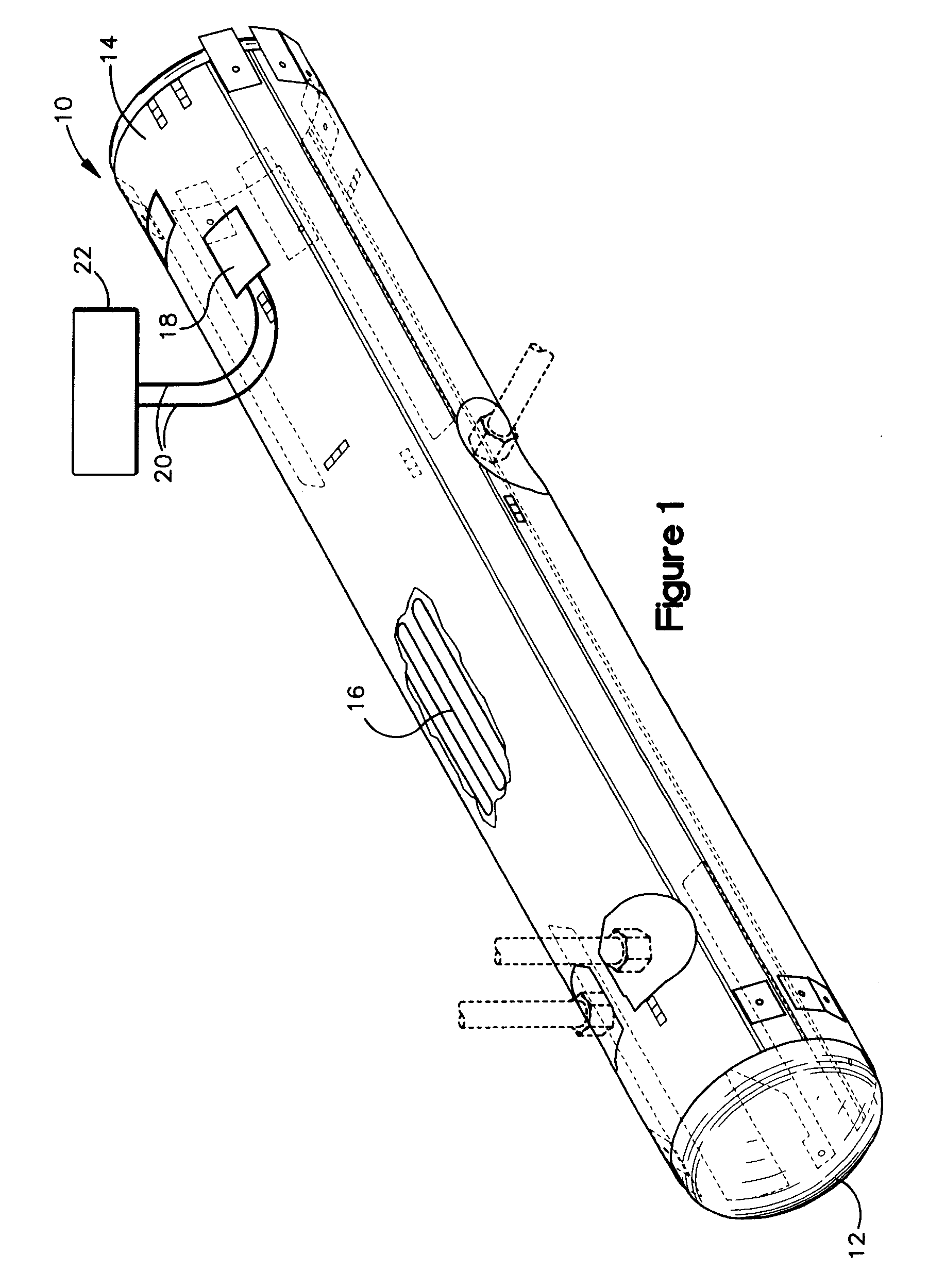 Heater for aircraft potable water tank