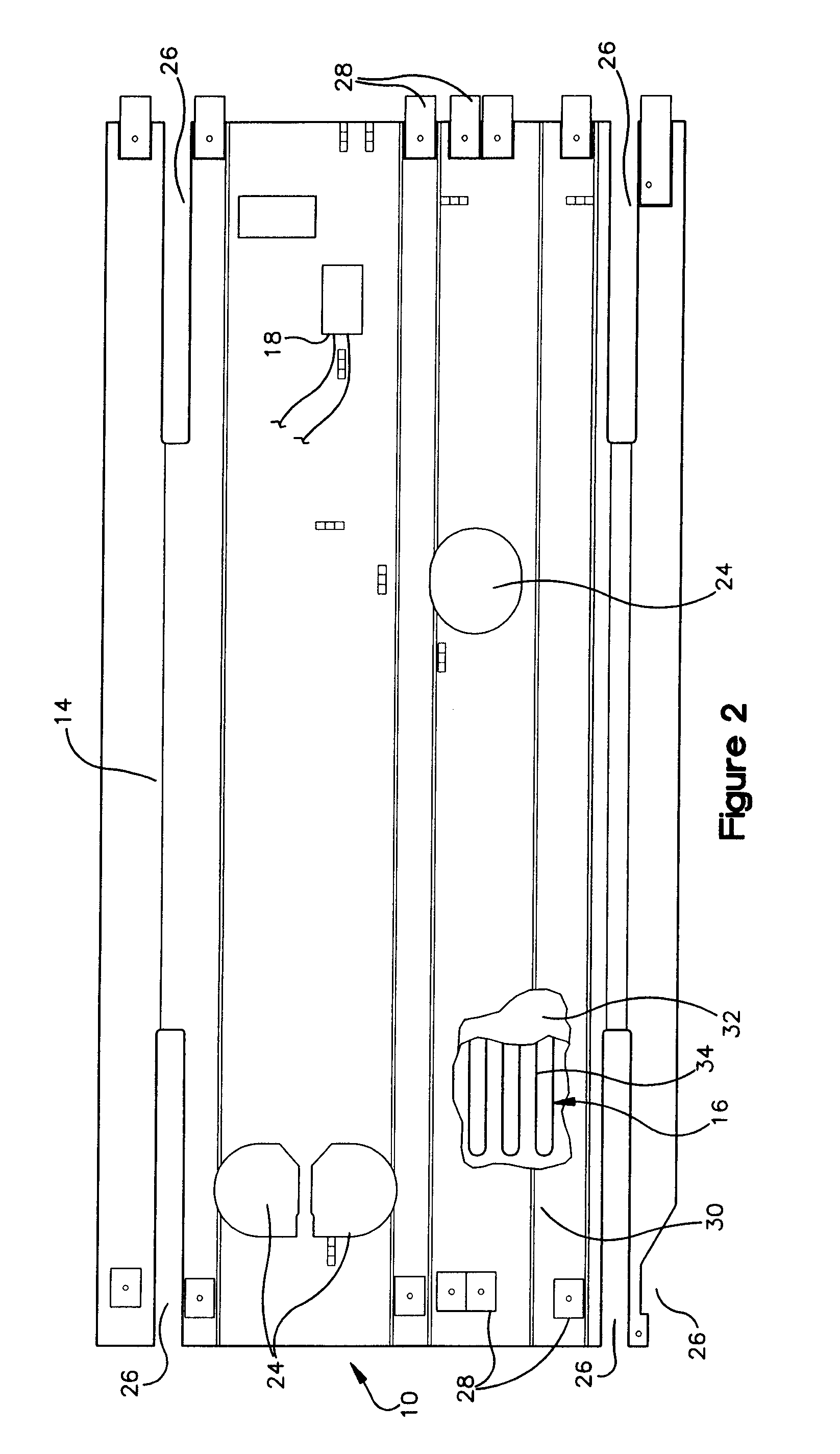 Heater for aircraft potable water tank