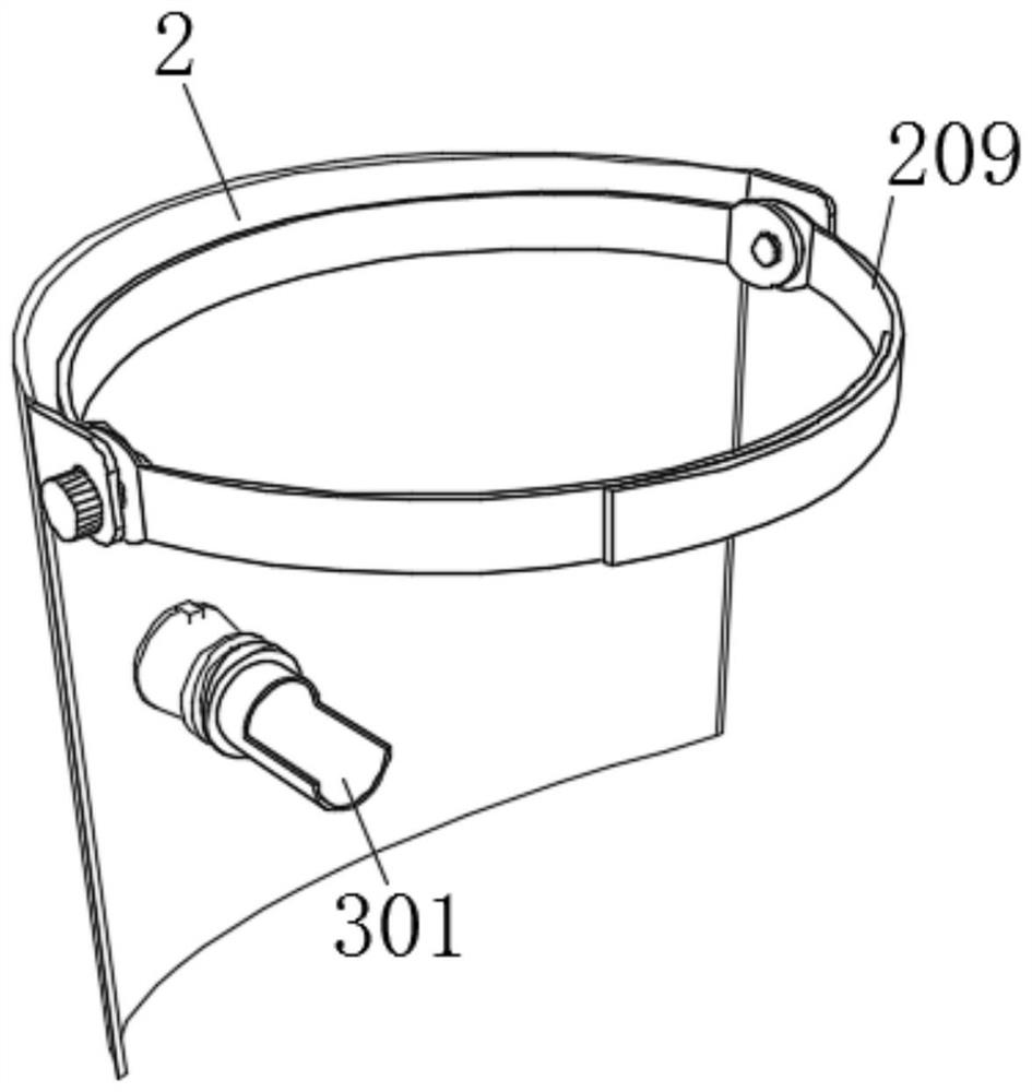 Novel isolation gown device special for collecting crown nucleic acid