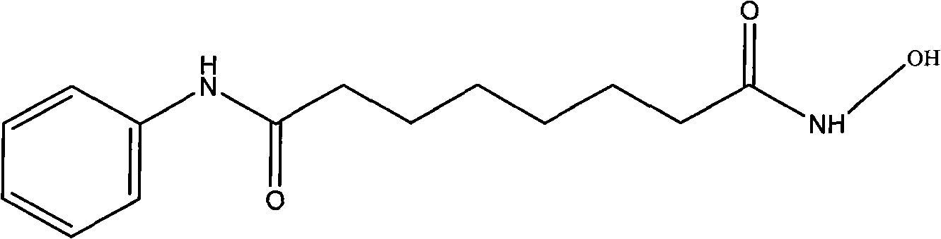 Octanedioyl benzohydroxamic acid cyclodextrin clathrate liposome