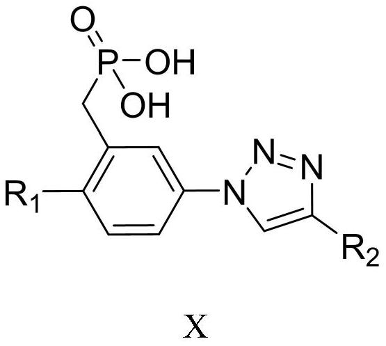 (3-(1h-1,2,3-triazole)phenyl)phosphoric acid derivatives, preparation method and application thereof