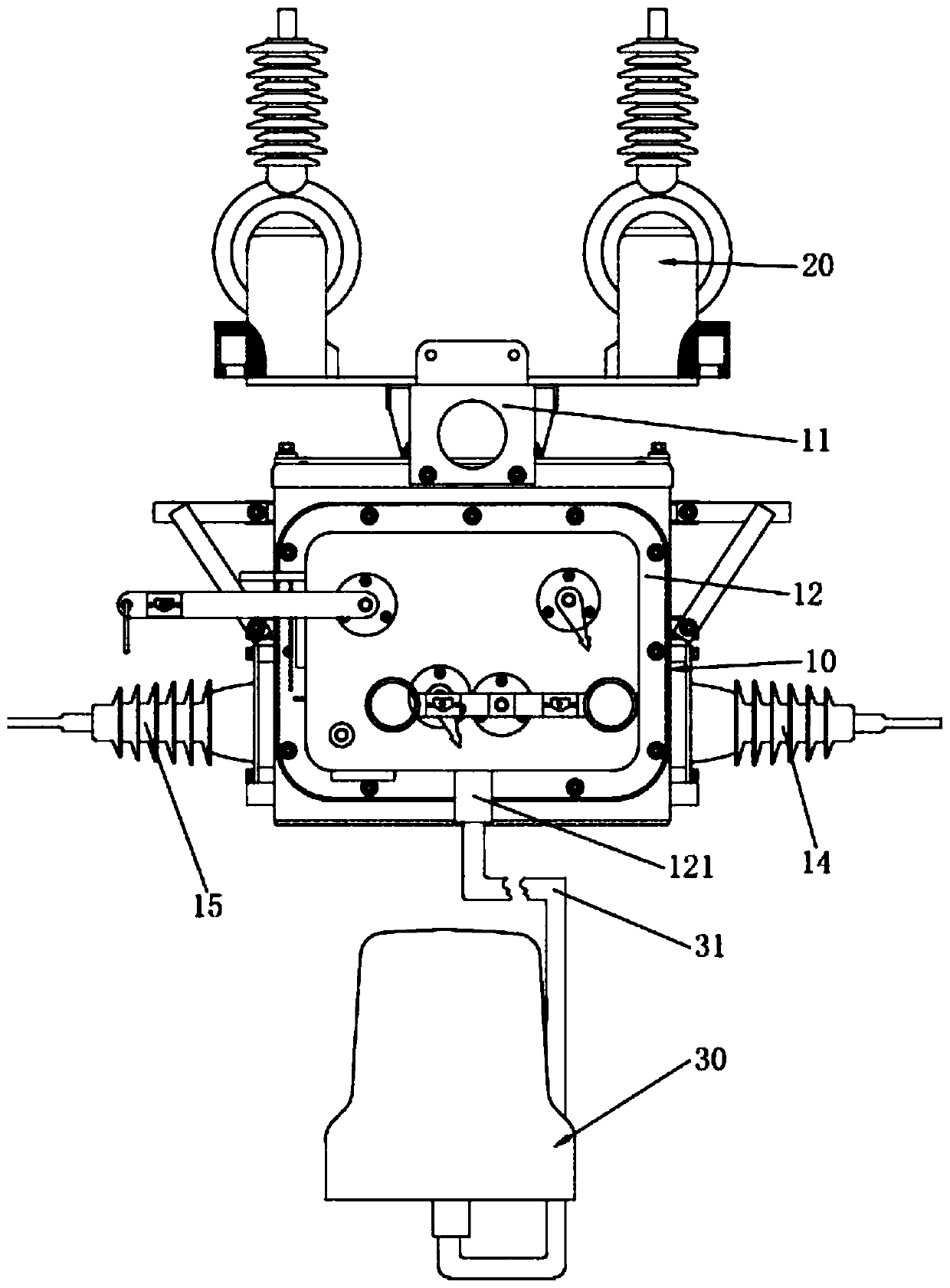 High security primary and secondary fusion column switch