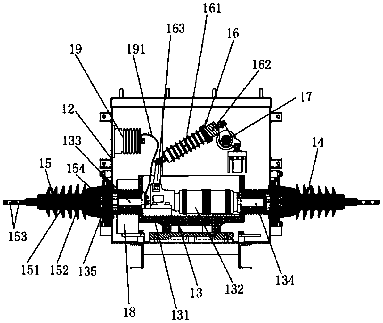 High security primary and secondary fusion column switch