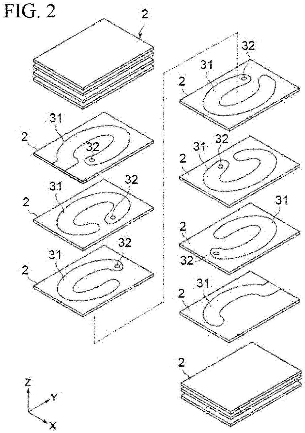 Multilayer coil component and method for manufacturing same, as well as circuit board carrying multilayer coil component