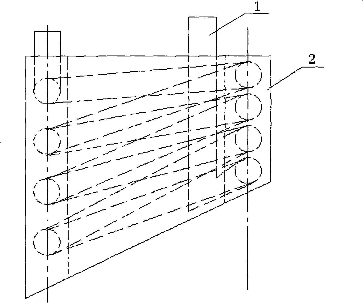 Casting method of cast steel rotary furnace flue