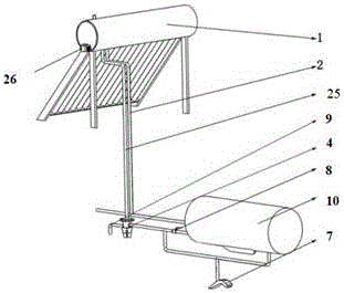 Antifreezing solar water heating system and method