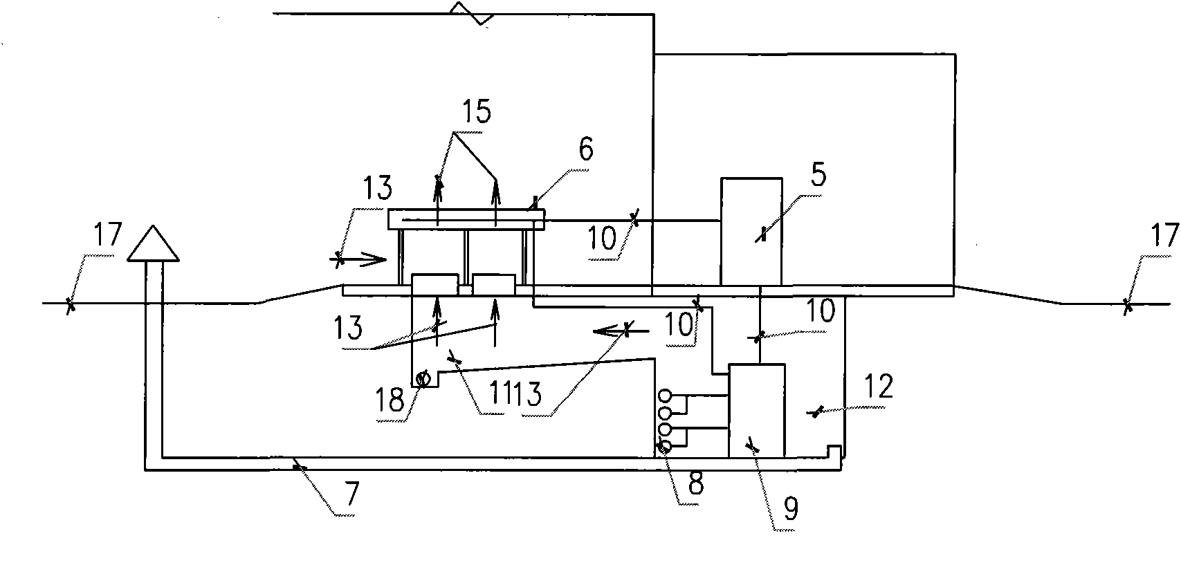 Rectifier chamber cooling system and method for cooling, air discharging and radiating of same