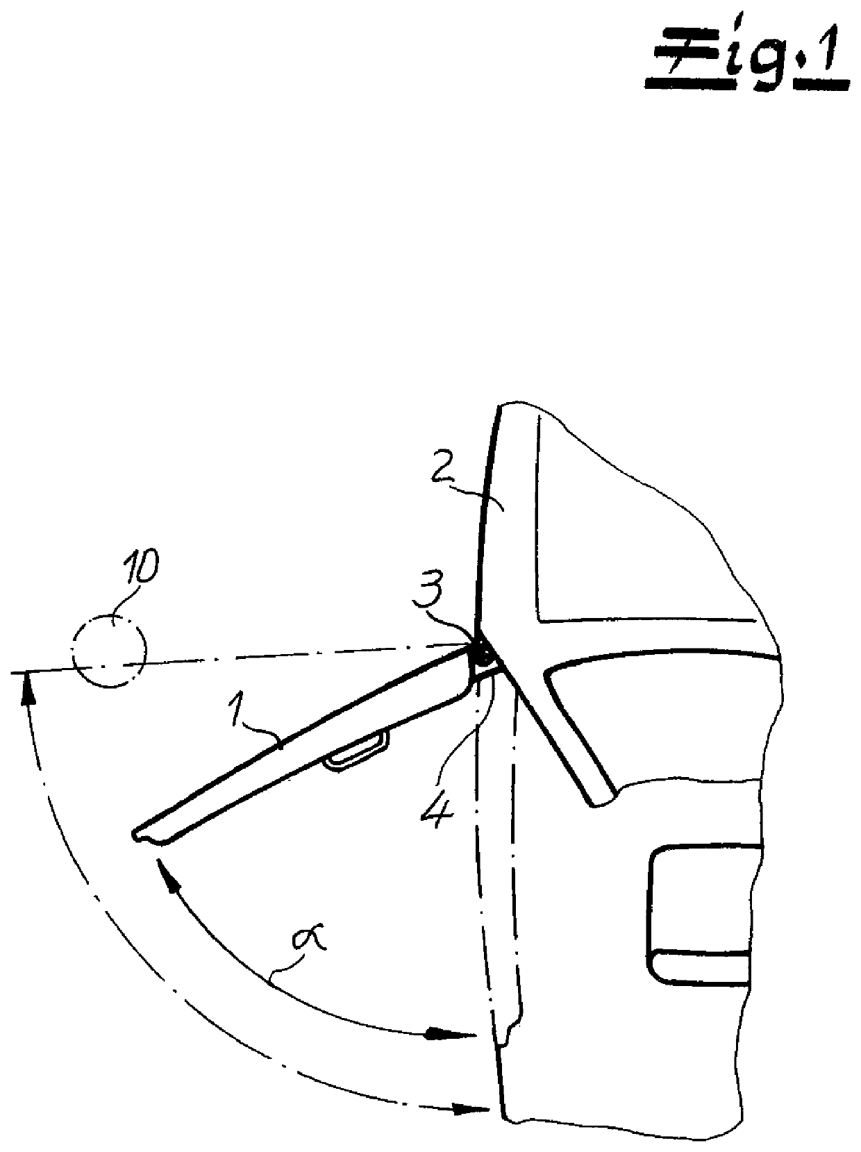 Method and device for impinging on a motor vehicle door in the sense of a deceleration, in particular for avoiding collisions