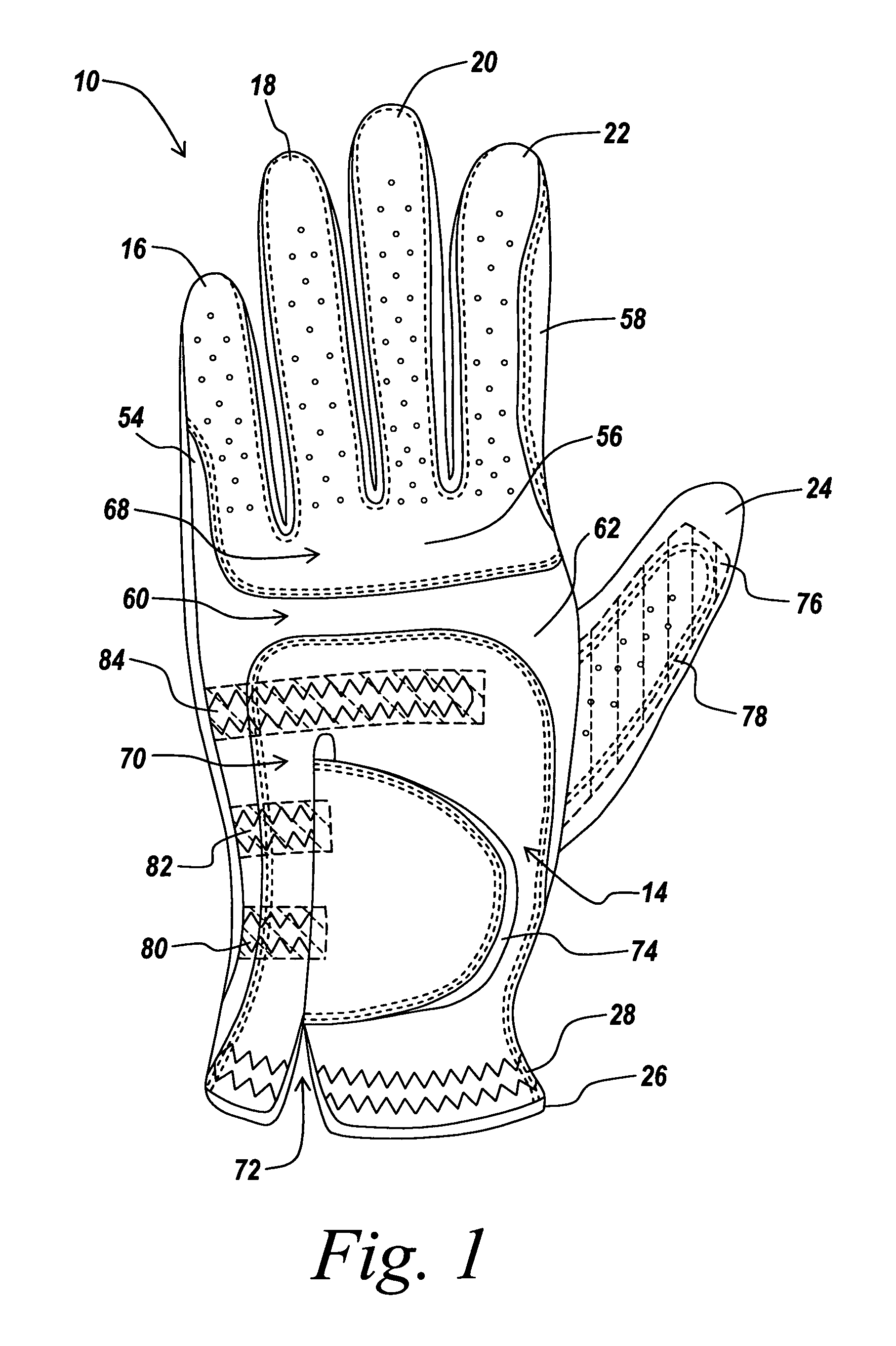 Golf glove with thumb support
