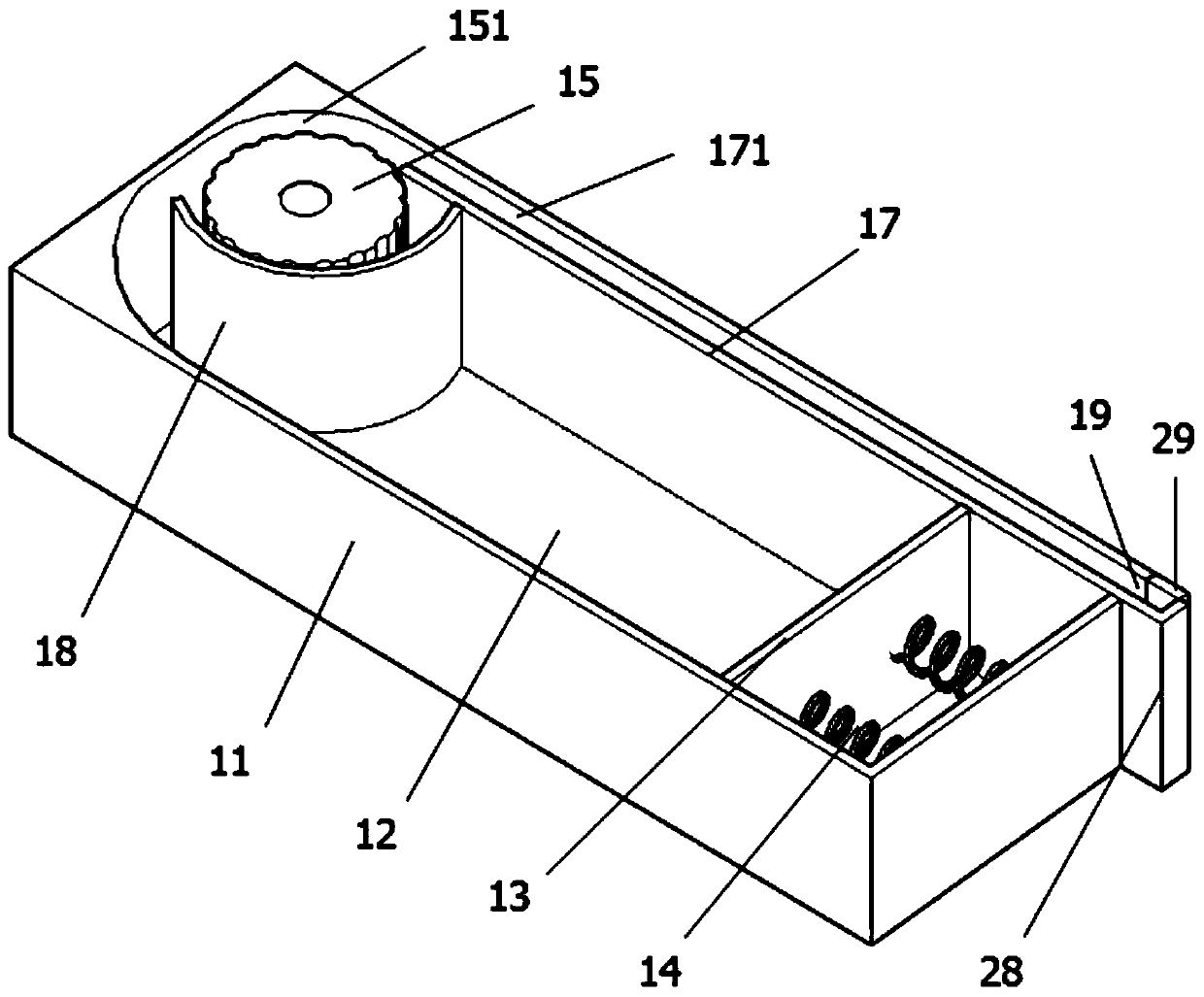 Blood collection pipe storage device and conveying device