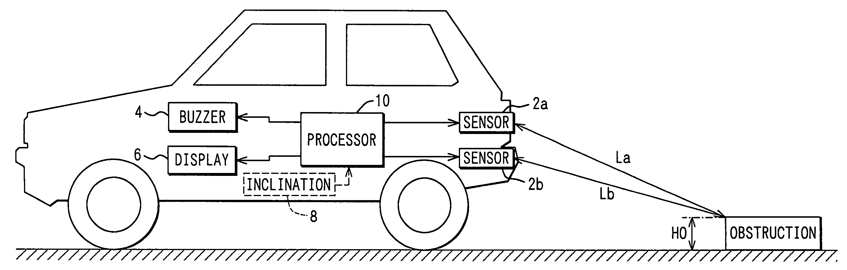 Driving assisting apparatus for vehicles