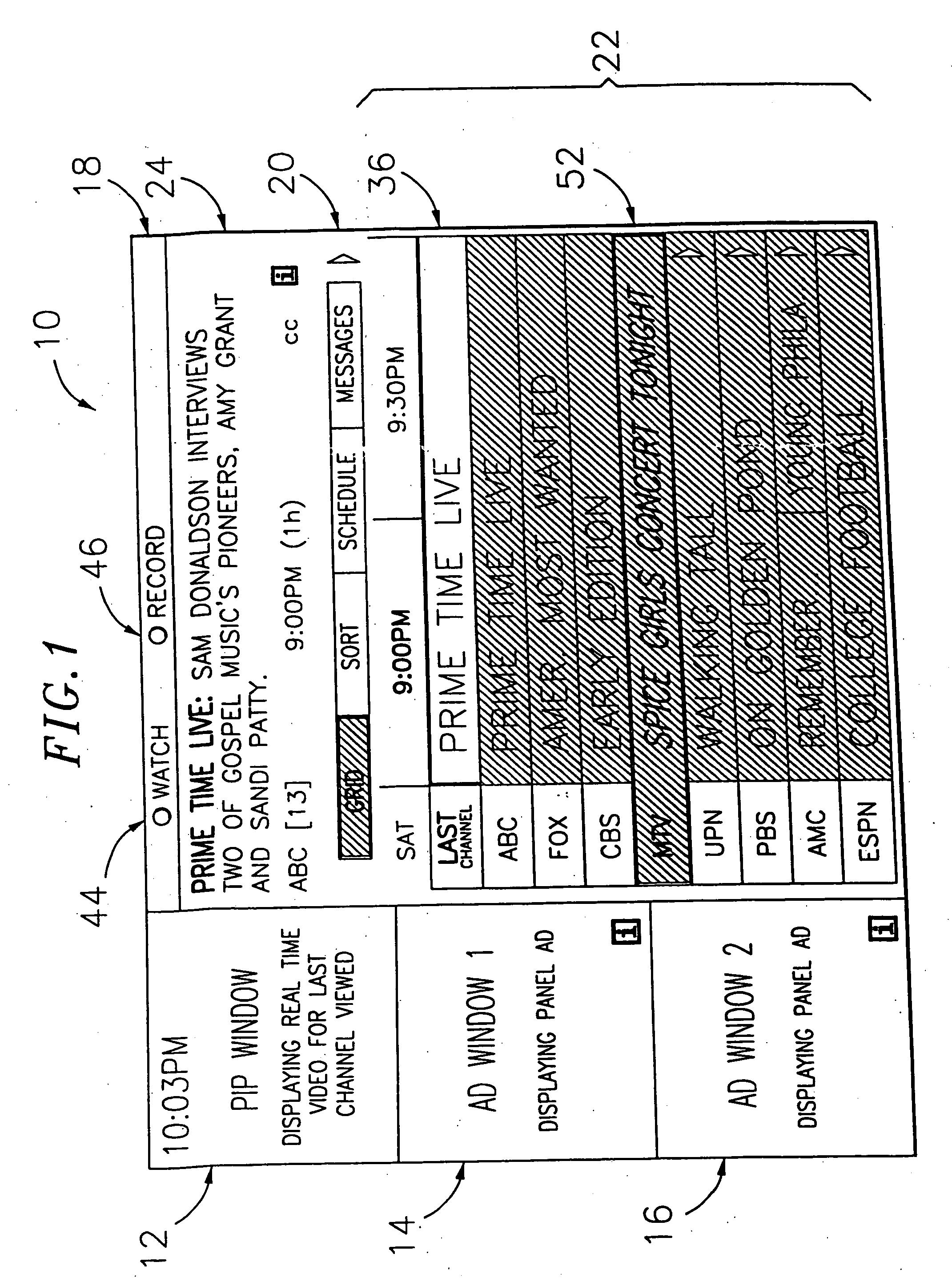 System and method for targeted advertisement display responsive to user characteristics