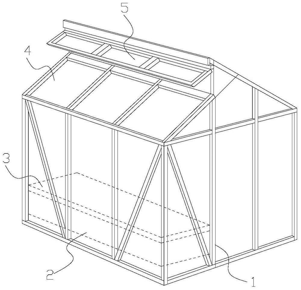 Seedling raising frame body for agricultural production