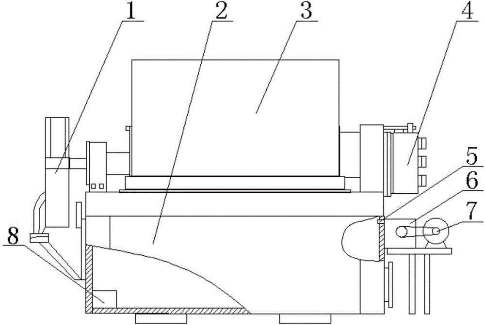 A special vacuum drum filter for treating ultrafiltration tank bottoms and a treatment method for ultrafiltration tank bottoms