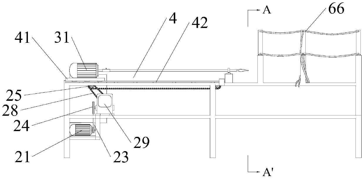 Round bamboo joint runthrough treatment equipment and joint runthrough treatment process