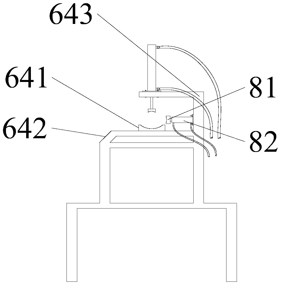 Round bamboo joint runthrough treatment equipment and joint runthrough treatment process