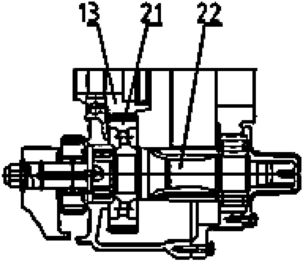 A 12-speed double countershaft high-torque full synchronizer transmission