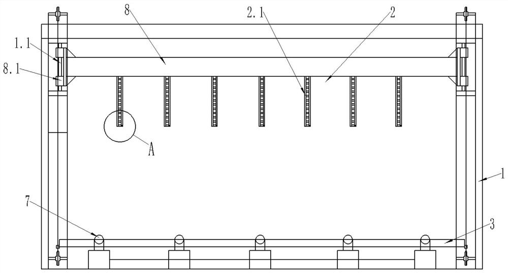 Automatic filler strip stacking device for panel stacks