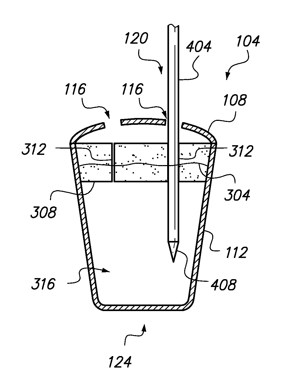 Writing implement sanitizer and method of sanitization therefor