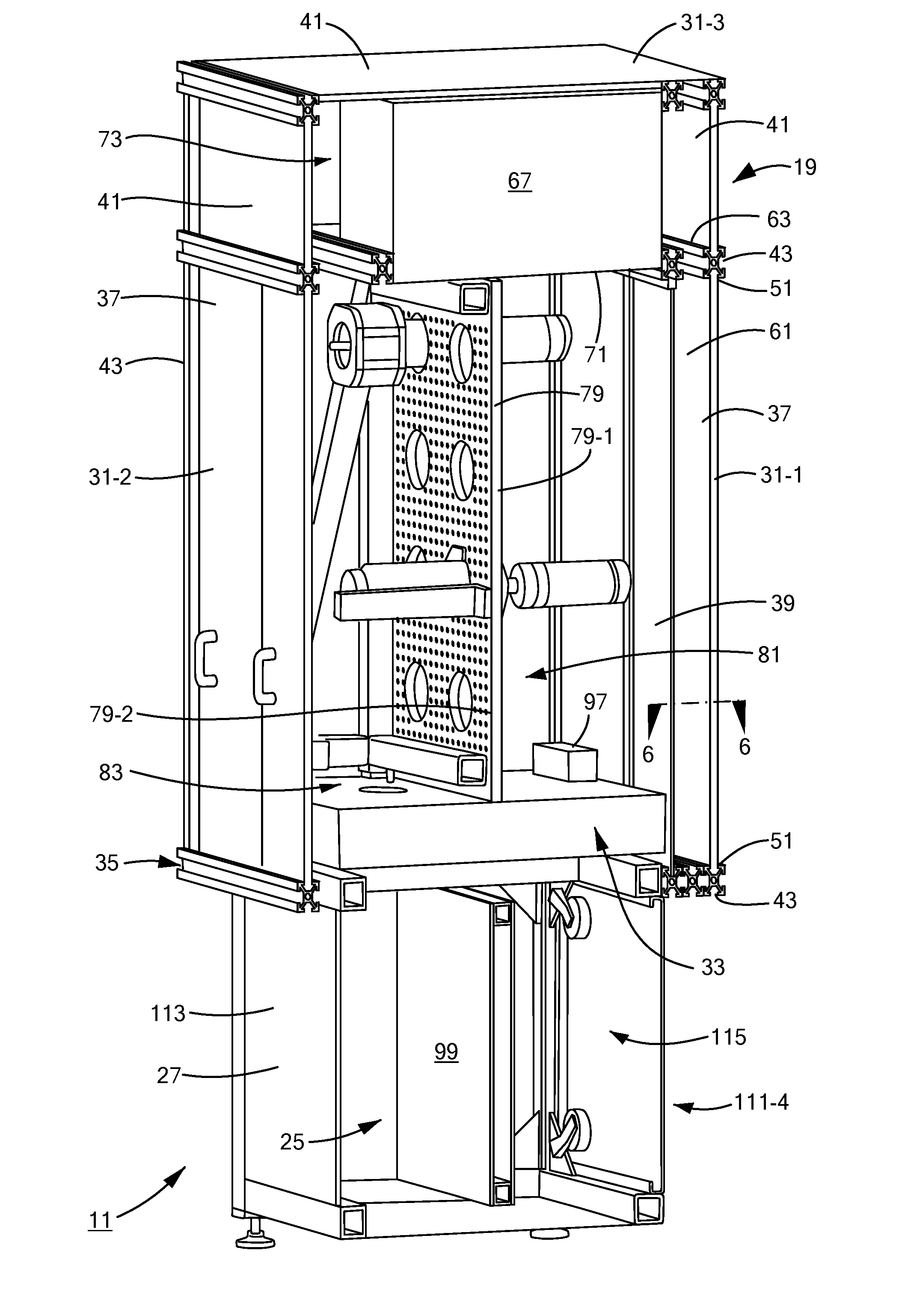 System for maintaining a pollutant controlled workspace