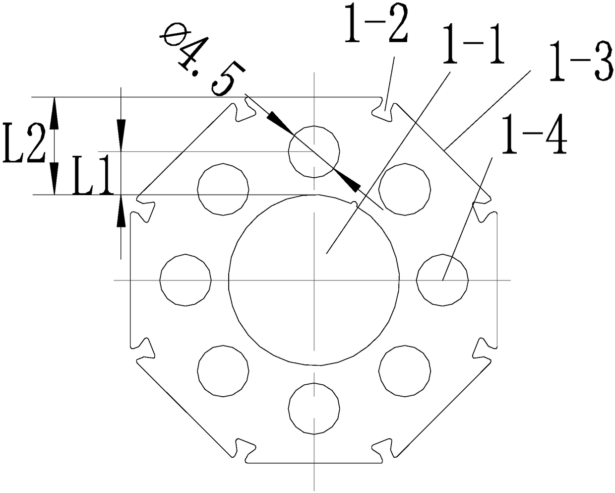 EPS brushless motor rotor core structure