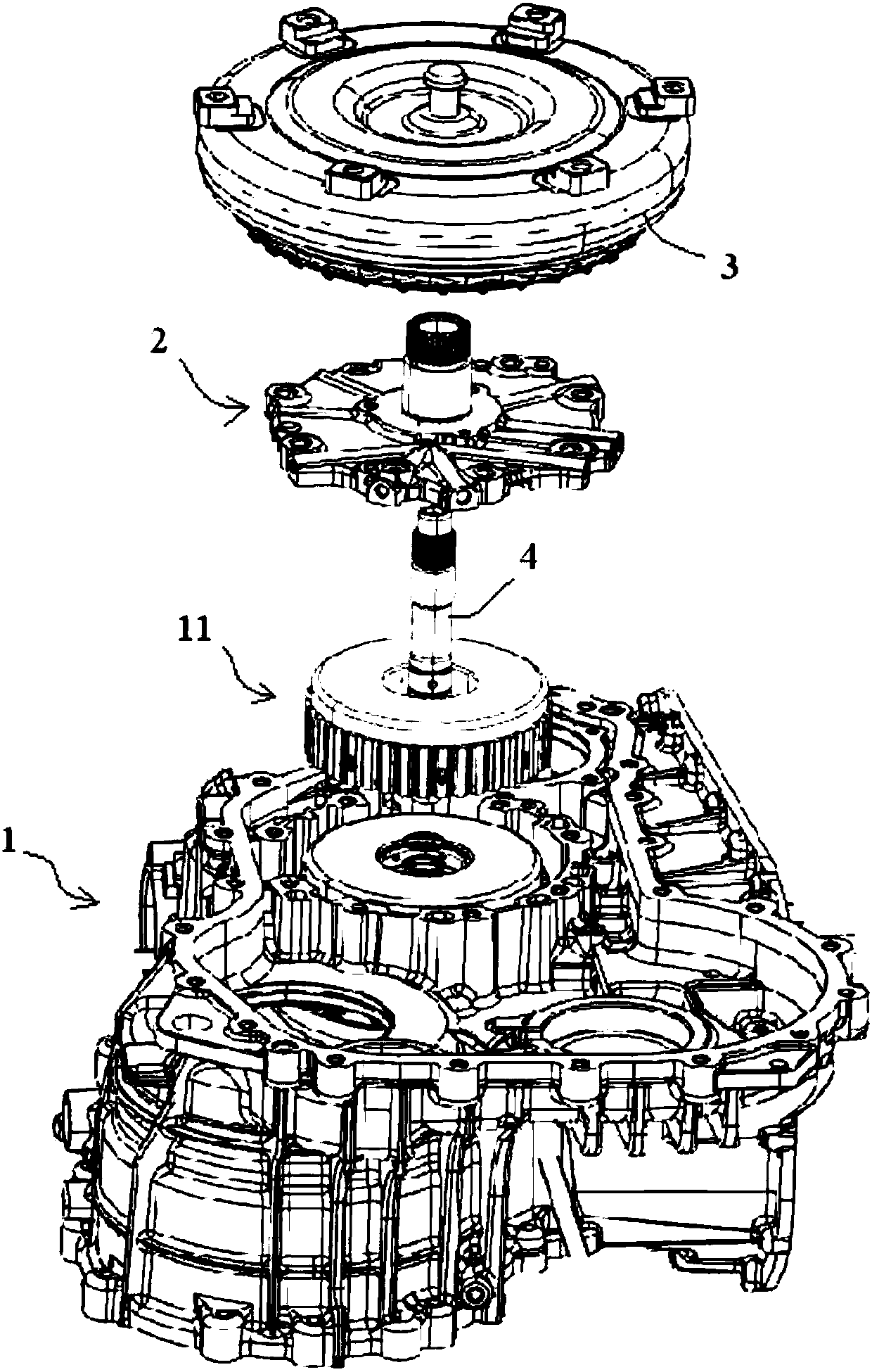 Oil distributing system of gearbox and oil distributing disc assembly