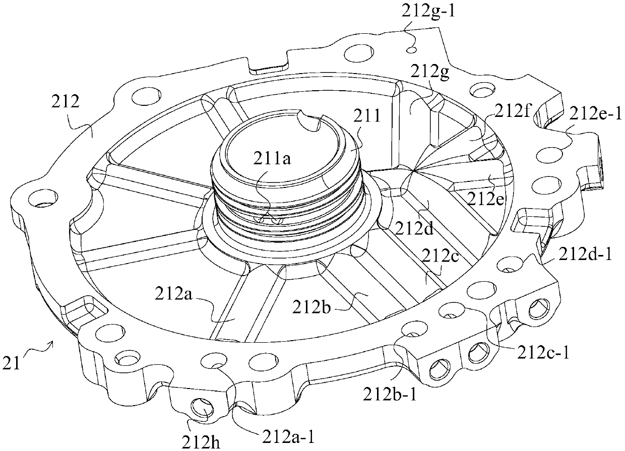 Oil distributing system of gearbox and oil distributing disc assembly