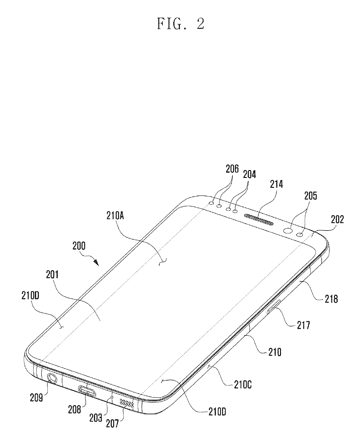 Electronic device including capacitive structure