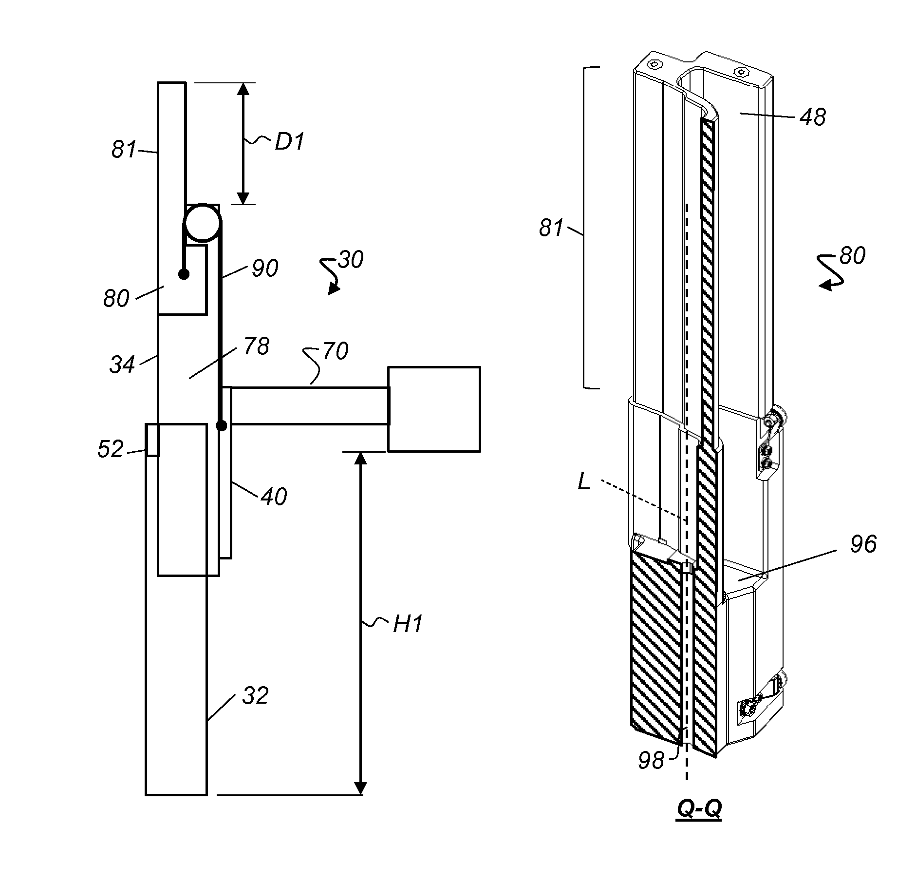 Counterweight for mobile x-ray device