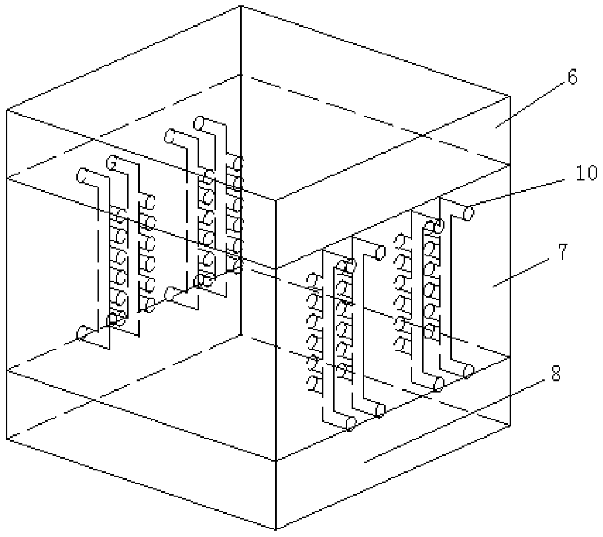Simulation test device and simulation test method for borehole wall bearing characteristic under hydro-mechanical coupling function