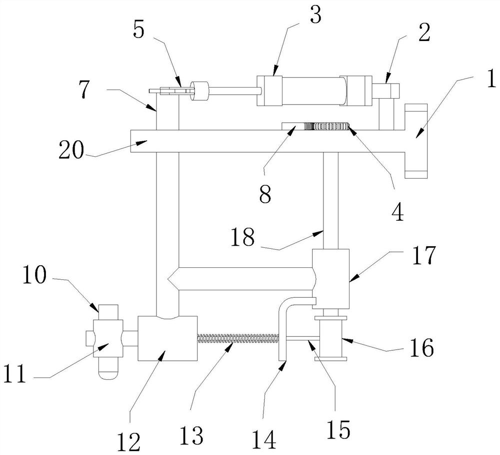 Vehicle-mounted center control plane glass cover plate flatness detection device