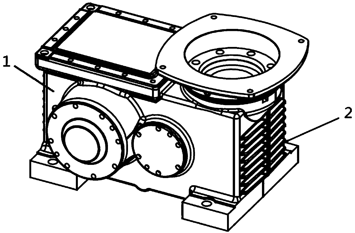 Two-stage worm and gear bevel wheel transmission speed reducer