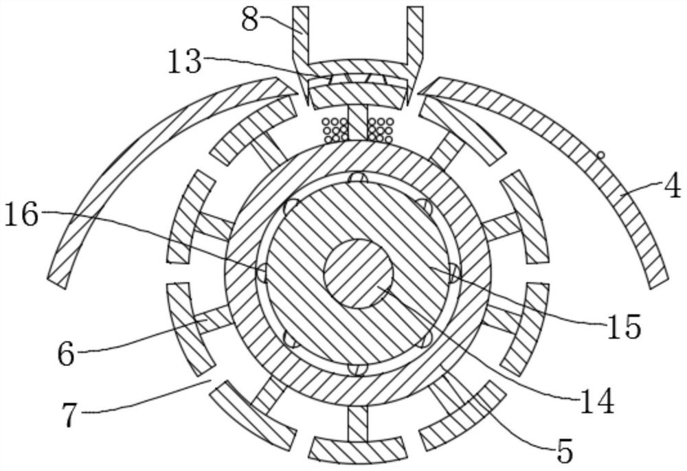 A winding device for a magnetic levitation motor core